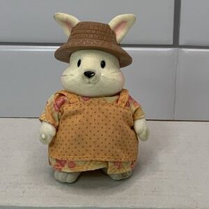 Lil Woodzeez Bunny Rabbit Amelia W/ Dress Outfit Countryside Cottage Hoppingood